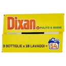DIXAN Liquido Pulito & Igiene 3x18=54 Lavaggi 3 x 900 ml